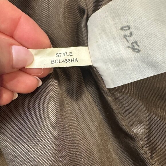 Bod And Christensen brown leather trench coat size XS - Picture 5 of 7